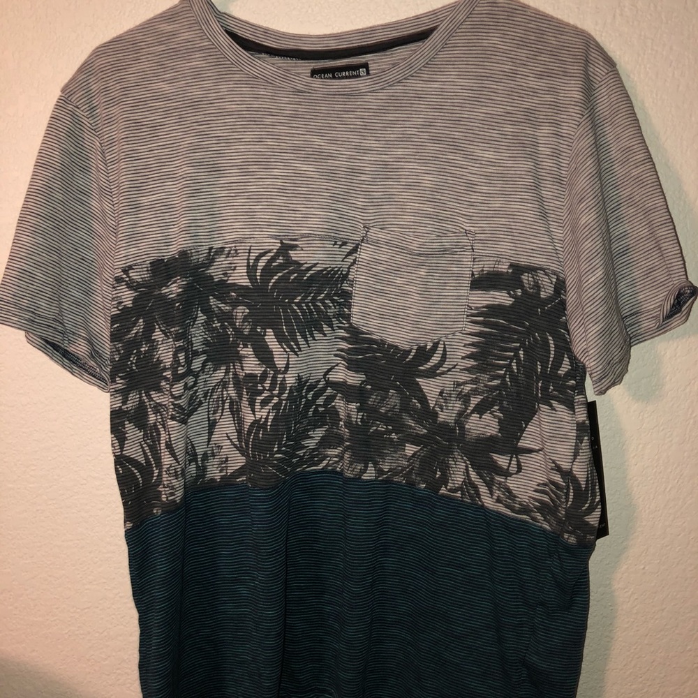 Short sleeve multi print shirt